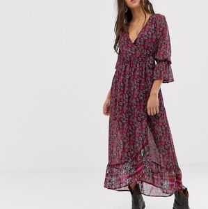 Flowy boho floral dress